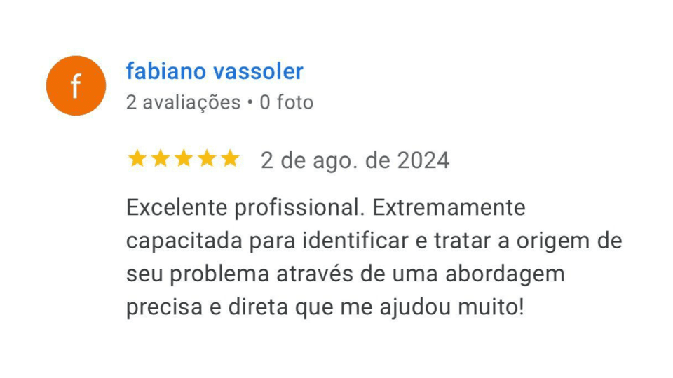 Avaliação 3 no Google